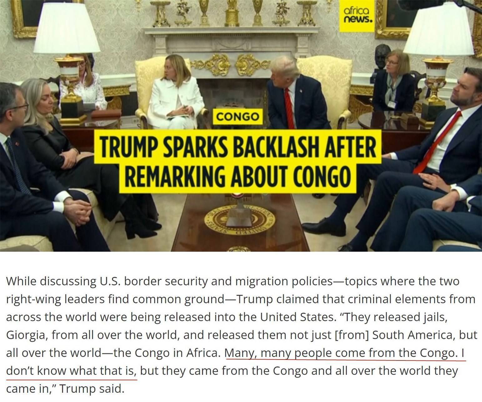 这又是一个他“不知道”的国家