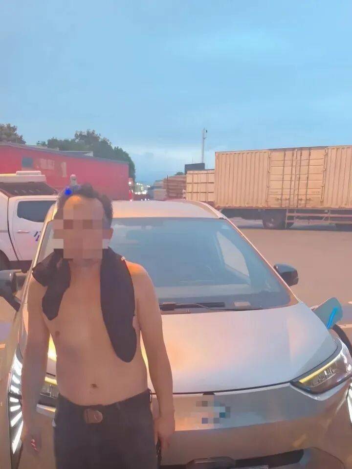 这是高速啊!新能源汽车突然没电,司机蛮力推行2公里…